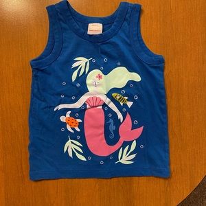 Hanna Andersson Blue Mermaid Tank Top sz 4